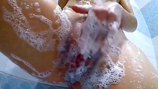 I Caught My Wanking Stepsister In The Shower. She Made Me Cum