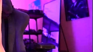 Small titted teen sucks upside down