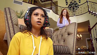 Jeni Angel And Madi Collins - Gamer Girl Threesome Action - Starring And On Pornhd