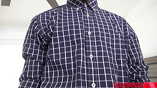 Blonde Beauty Athena May Gags on Skinny Stud Lil D’s BBC!