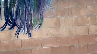 Amateur teen Jenny Dark fucked in public