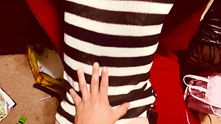 Petite white girl punished missionary, crying