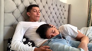 Naughty Stepdad Fucks My Mouth Until Cum