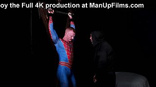 Dominant Gay Rubs Bound Gay Cock