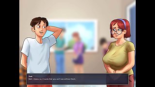 Tom's summertime adventures with big titty girls in a hilarious erotic journey