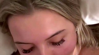 POV Handjob Blowjob cumshot compilation