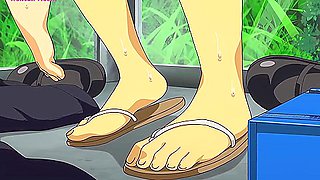 Car Toon - Couple Have Sex In A Roadside Phone Booth ( Hentai )