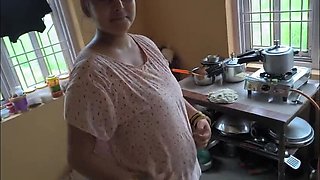 Desi Puja Big Booty Stepmom Doggy Style Fucking in Hindi