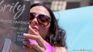 Bikini Latina Ariella Ferrera daydreams about fucking her poolboy