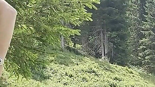 Alpine Pissing with Dirty Tina