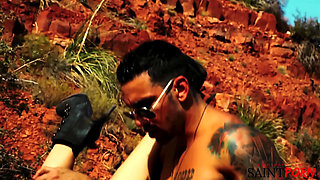 Jayme Janes Heats up the Desert with Sex and Cum Swallowing