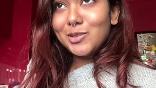 Petite Desi Mia Z does edging challenge and squirts