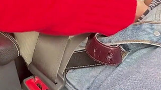 On the Highway I Make the Uber Driver Cum