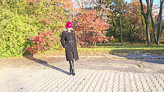 Autumn Outdoor Striptease