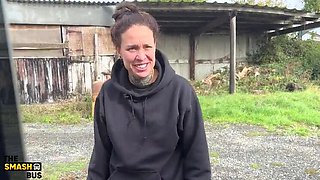 Lesbian Outdoor Bus Sex - Callie Roks & Kourtney Dominate & Squirt in Public Pickup