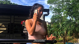 I invite my neighbor to my house and I end up fucking her