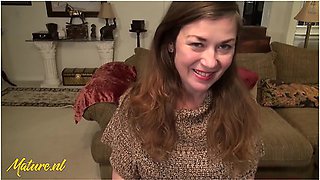 Horny Milf Olivia Johnson Likes To Show Off Her Super Hairy Pussy!