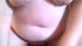 Mature Blonde BBW Rides Dildo on Webcam