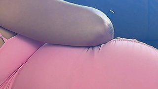 Tiny Tight Pink Dress Farting Thick Big Latina Booty in Panties