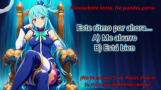 Spanish audio JOI. Take the hero quiz while jerking off! Will you be a warrior, a wizard, a ninja...?