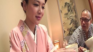 Two Older Men Play with a Japanese Babe and Make Her Squirt