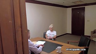 Principal fucks bikini car wash cougar at his office