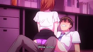 Uncensored Harem College Threesome with Hot Anime Girls