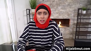 Muslim Step-Mom Lilly Hall Gives Blowjob to Step-Son due to Husband's Infidelity