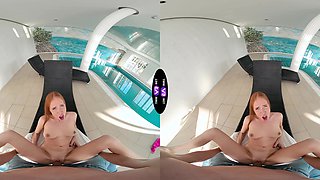 Redhead beauty Holly Molly gets fucked in a steamy vr scene