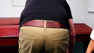 Tight ass brunette amateur Angel Hott