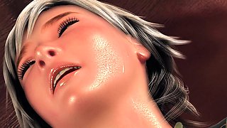 Helpless 3D beauty with big boobs enjoys an intense drilling