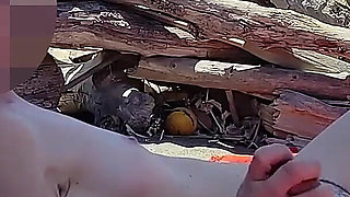 Risky Blowjob on the Canary Beach Caught with Intense Orgasm P2 - Misscreamy
