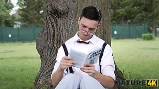 Mature4k. waiting game. hot porno with nicole wonder