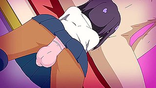 Kuroneko - Horny Femboy With Car Toon