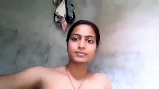 Horny Indian housewife masturbating her tight hairy bush