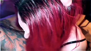 I Eat Her Pussy, Fuck Her Hard, and She Takes a Messy Deep Throat in a Hotel Room