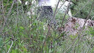 My First Public Undressing and Pussy Masturbation. Erotic Nature Walk by the Lake