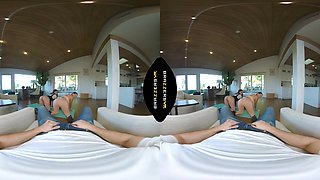 BRAZZERS - A Yoga Exercise Fastly Turns Into A Steaming 3 way For Roomies Aubree Valentine & LaSirena69