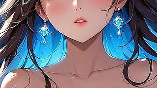 Moonlit Dreams - Ai Girl Bathed in Soft Lunar Glow