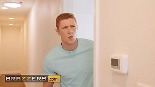 The only thing that's gliding is (oliver's) sausage into his stepmom's (Mellanie Monroe) tight crevices - brazzers