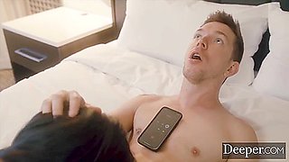 Husband On The Phone With His Wife While Cheating With Nia Nacci