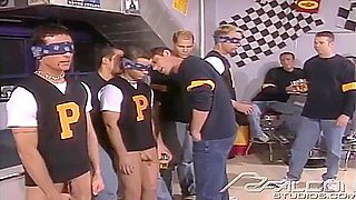 Blake Harper, Jackson Price And Tony Lazzari In Fraternity Initiation