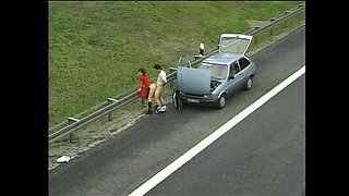 Amateur Swingers Fucking in Outdoor Bar - Public Sex with Redhead Babe