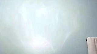 Hot brunette big boobs toying pink pussy