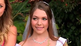 Bride fucked by bridesmaids