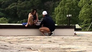 Pretty Oriental teen with a sweet ass has a passion for cock