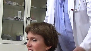 Mature gyno - dirty gyno doctor operates cam in his surgery to record his patient