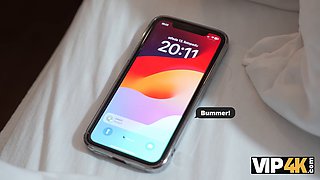 Watch as a hot cougar dominates her obedient friend in lingerie & stockings