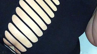 Amateur chick with a fat ass is punished with rough anal