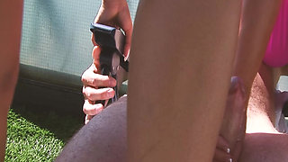 Sexy Booties Scene-3 Two Hot Latina Friends Having a Threesome in the Pool